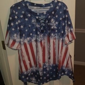 American flag shirt